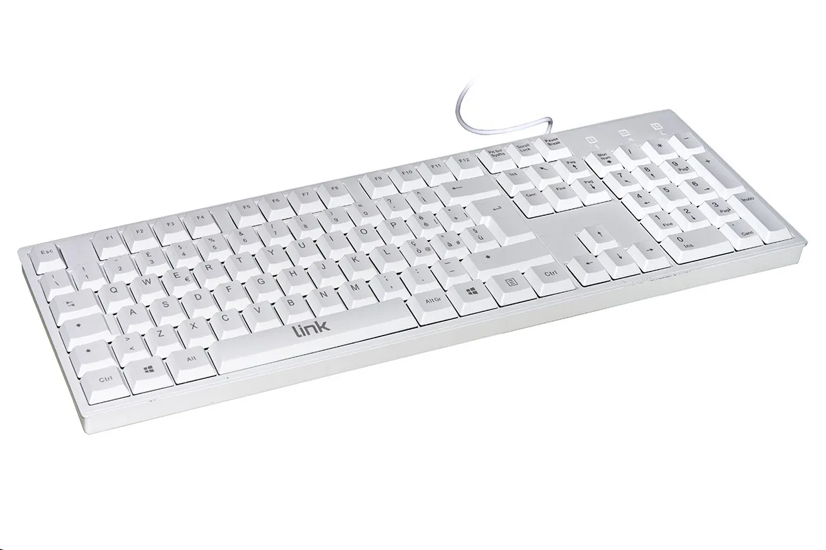 Tastiera Italiana 105 Tasti Colore Bianco Connettore Usb