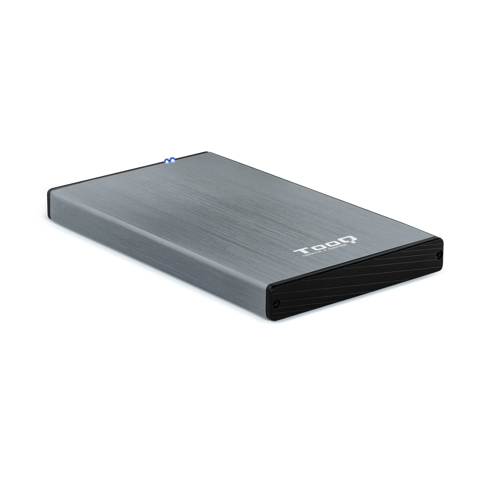 TooQ TQE-2527G contenitore di unità di archiviazione Box esterno HDD Nero Grigio 2.5