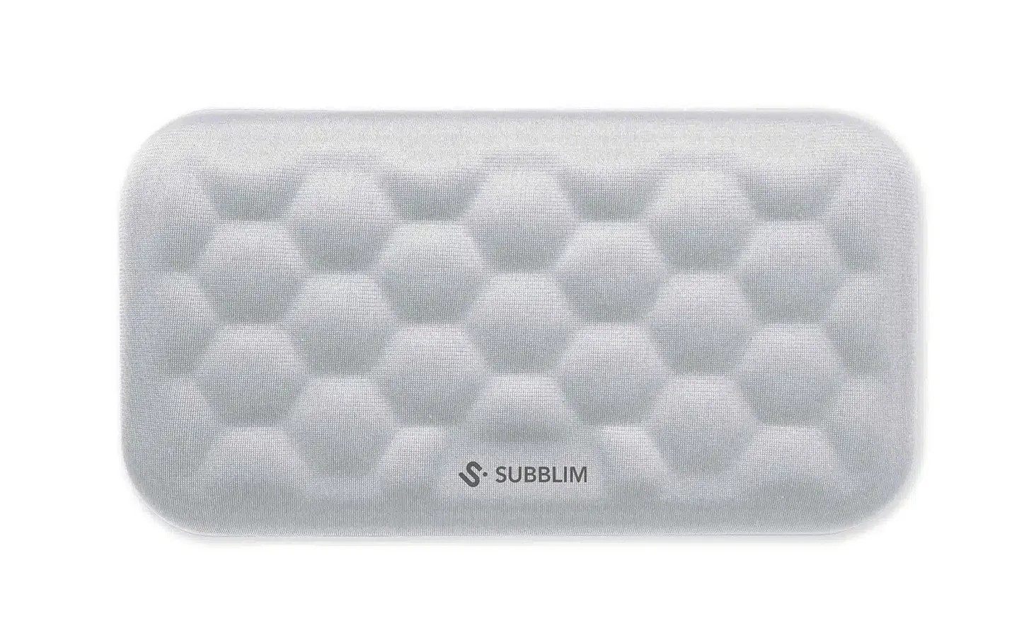 SUBBLIM SUBMP-04E041 poggiapolso Cotone Lycra Memory foam Poliuretano (PU) Argento