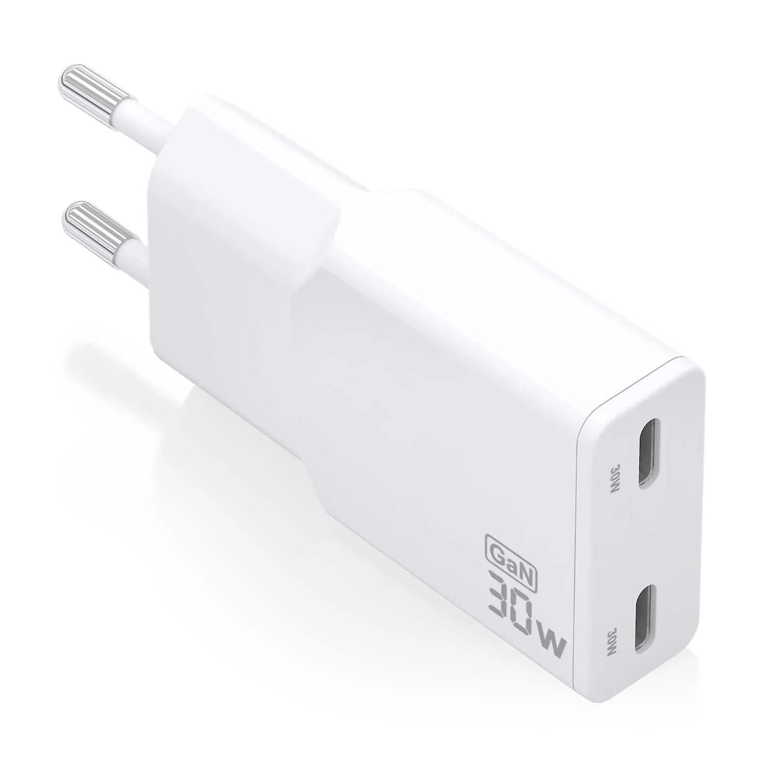 AISENS ASCH-30W2P048-W Caricabatterie per dispositivi mobili Fotocamera MP3 MP4 Telefono cellulare Navigatore Computer portatile Console portatile Smartphone Tablet Universale Bianco AC Ricarica rapida Interno