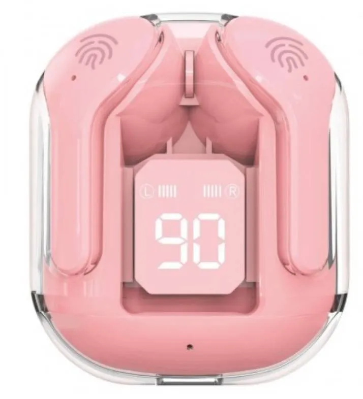 Auricolari Wireless Bluetooth 5.3 USB-C con Custodia da 300mAh Compatibili Apple e Android colore Rosa