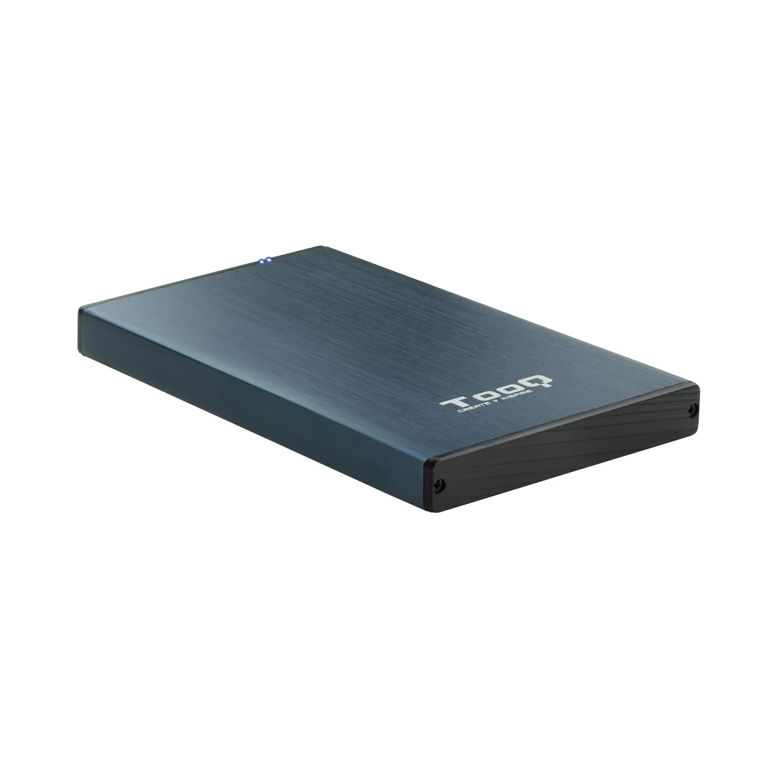 TooQ TQE-2527PB contenitore di unità di archiviazione Box esterno HDD Nero Blu marino 2.5