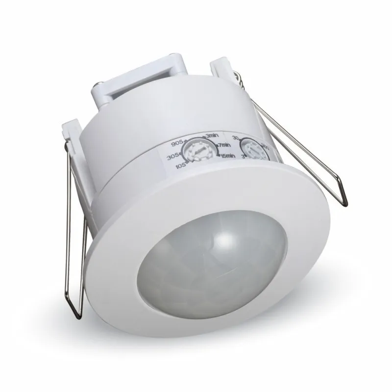 V-TAC Sensore di Movimento a Infrarossi 360° Montaggio a Incasso Colore Bianco (Max 300W) IP20
