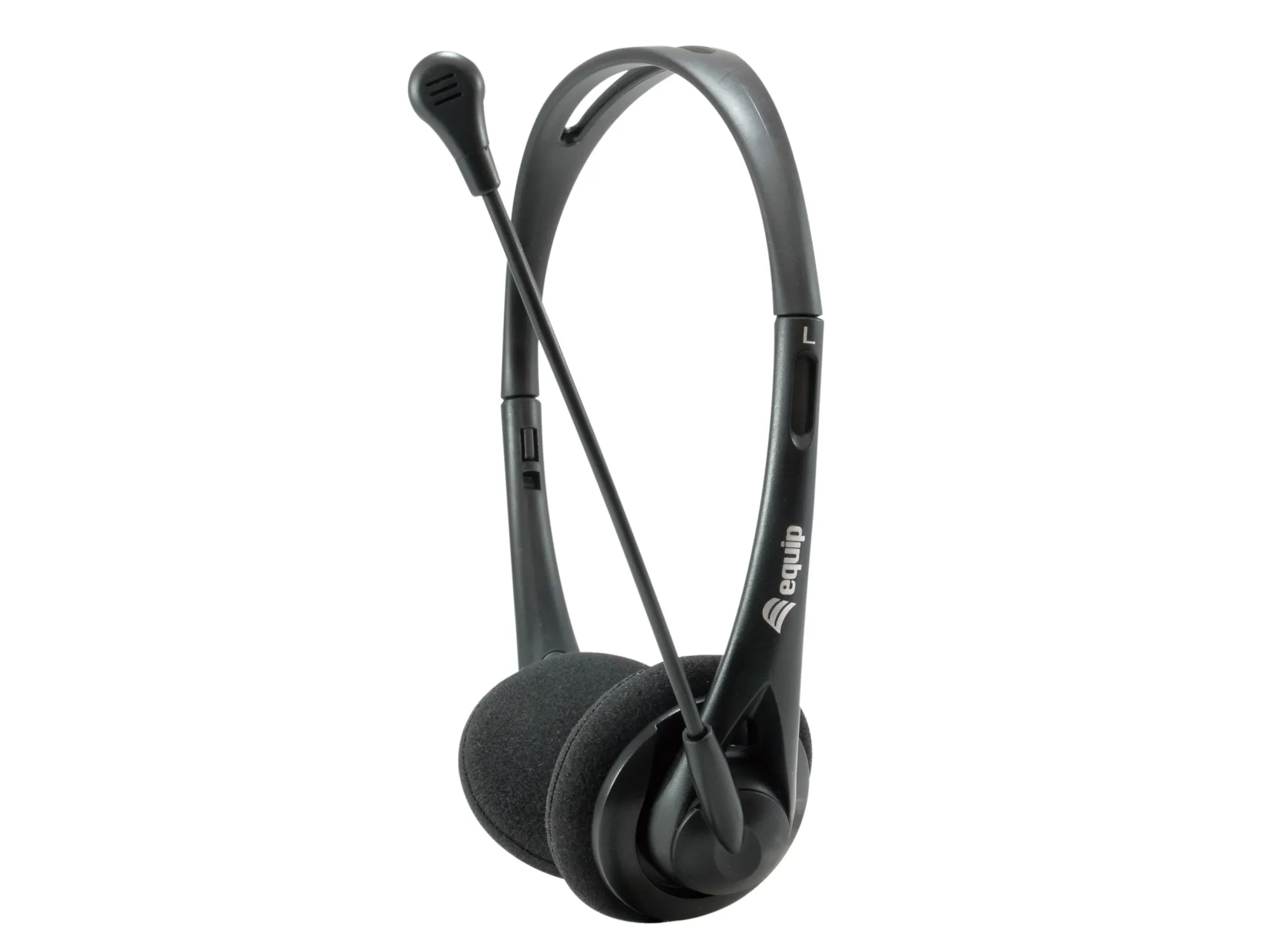 Cuffia C/Microfono 35Mm Bk Contr.Volume Cavo 18Mt