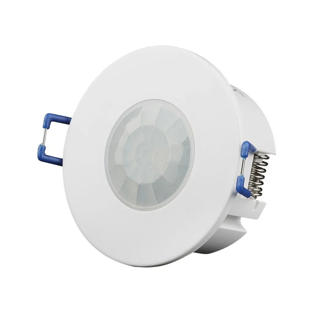 V-TAC Sensore di Movimento a Infrarossi PIR COB 600W 360° Orientabile Montaggio a Incasso Colore Bianco