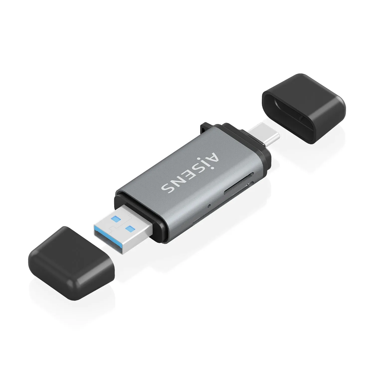 AISENS ASCR-2AC11-GR lettore di schede USB 3.2 Gen 1 (3.1 Gen 1) Type-A/Type-C Grigio