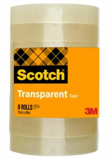 Scotch 7100213204 nastro adesivo da cancelleria 66 m Acrilico Polipropilene (PP) Trasparente 8 pz
