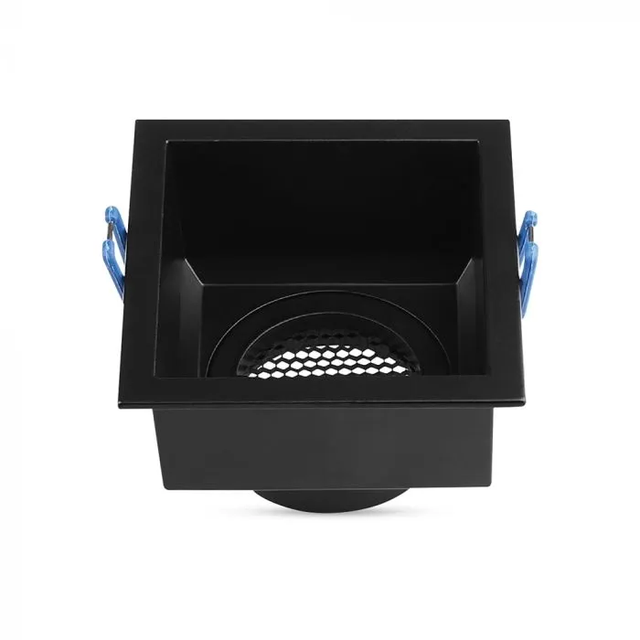 Gu10 Fitting Square Aluminum Body Deep Anti Glare Black Body With Hoyne Comb