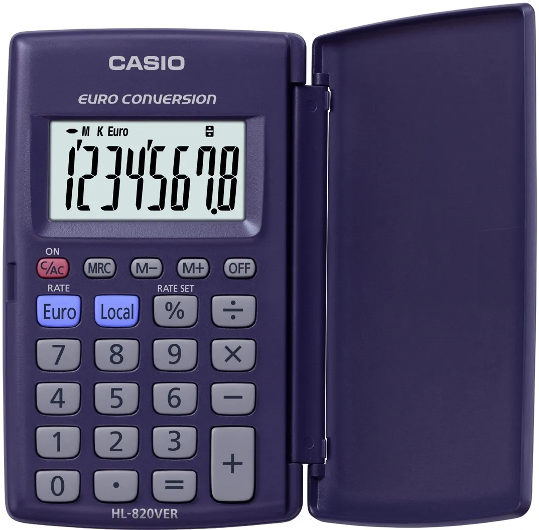 Casio HL-820VER calcolatrice Tasca Calcolatrice di base Blu