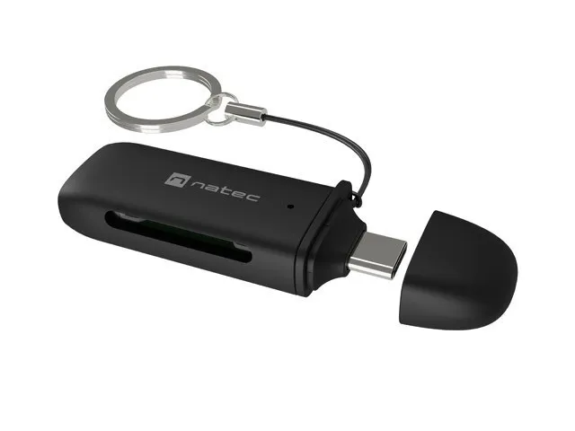 NATEC SCARAB C lettore di schede USB 3.2 Gen 1 (3.1 Gen 1) Type-C Nero