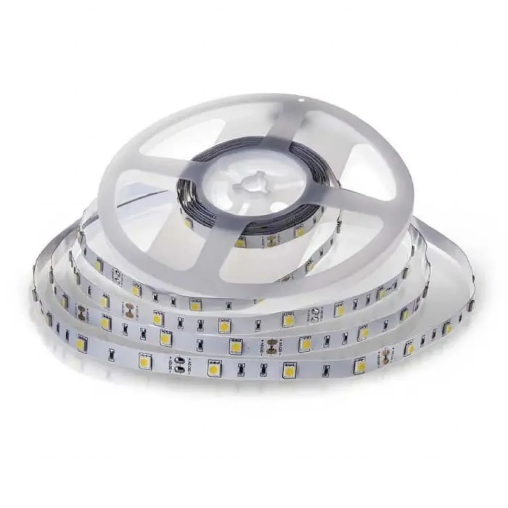 V-TAC Strip LED SMD5050 6W/m 5m 30 LED/m 12V 6500K IP20 10mm