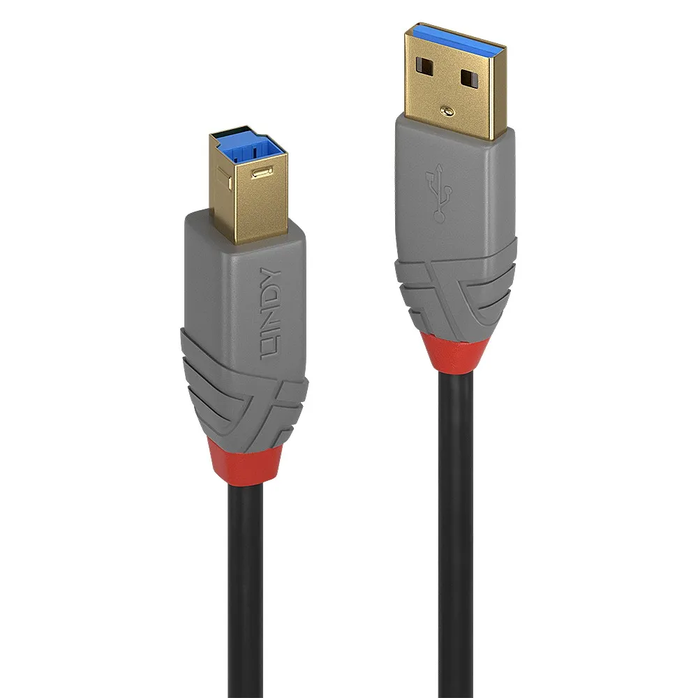 Lindy Cavo Usb 3.2 Tipo A A B 5 Gbit/S Anthra Line 3M