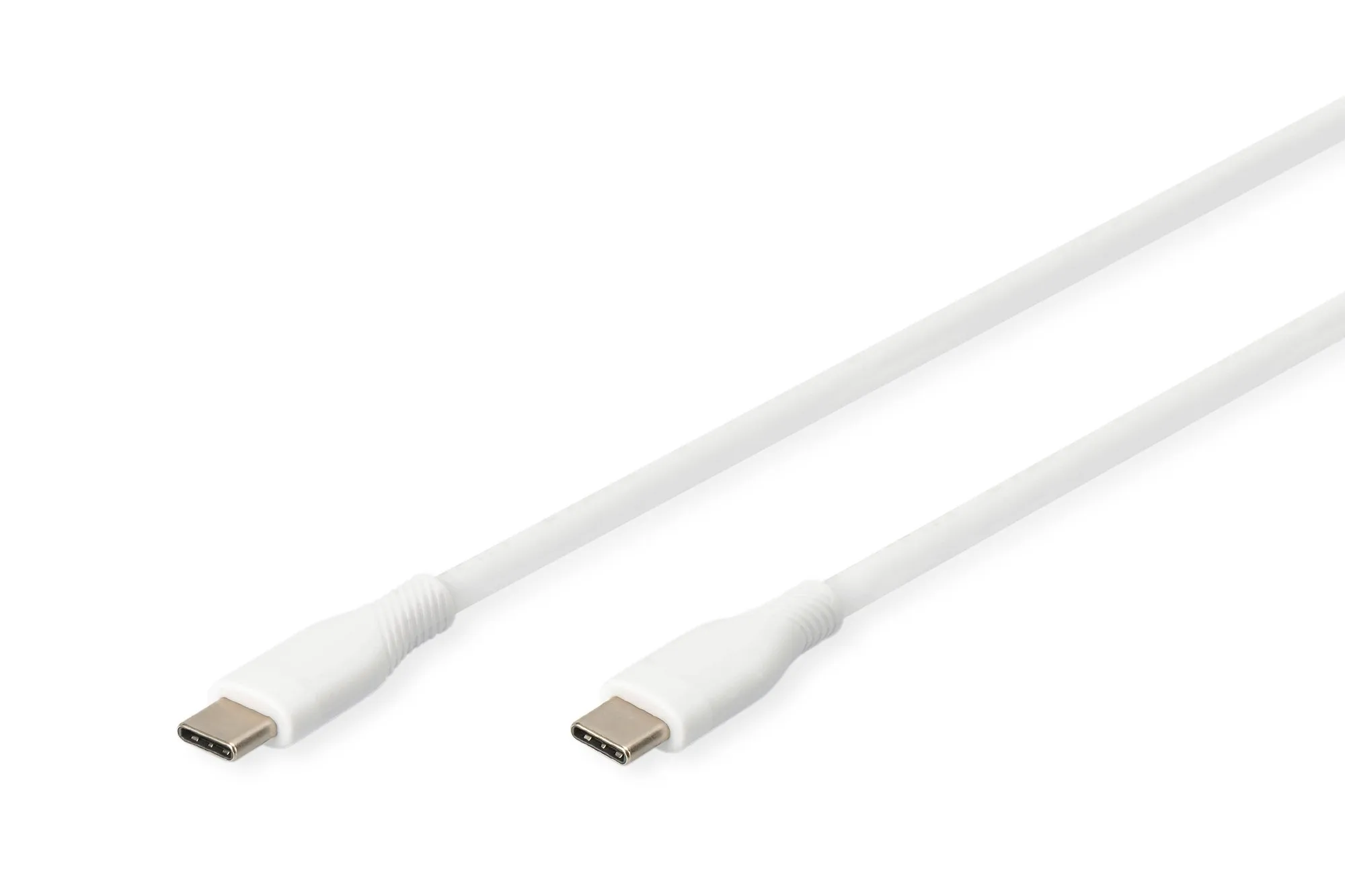 Cavo Ricarica Guaina Silicone Usb-C / Usb-C 05M Usb 2.0 60W Bianco