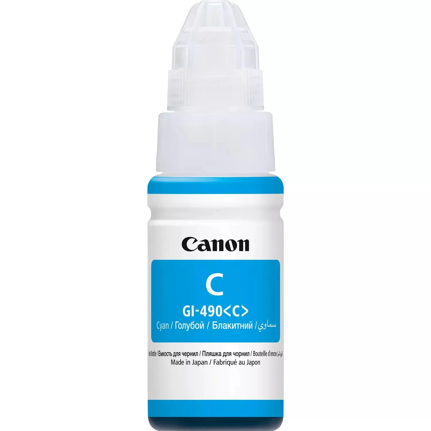 ORIGINALE Canon Cartuccia d'inchiostro ciano GI-490c 0664C001 7000 pagine 70ml