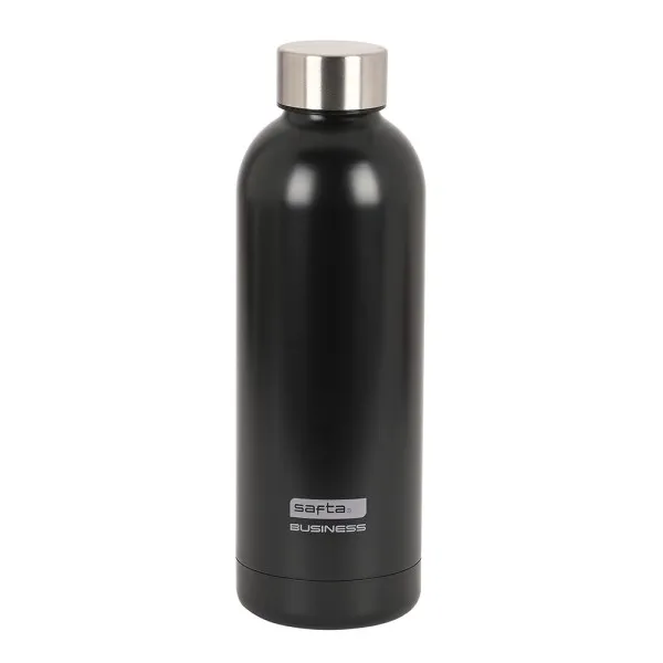 Safta Business - Borraccia termica da 500 ml in acciaio inossidabile colore nero