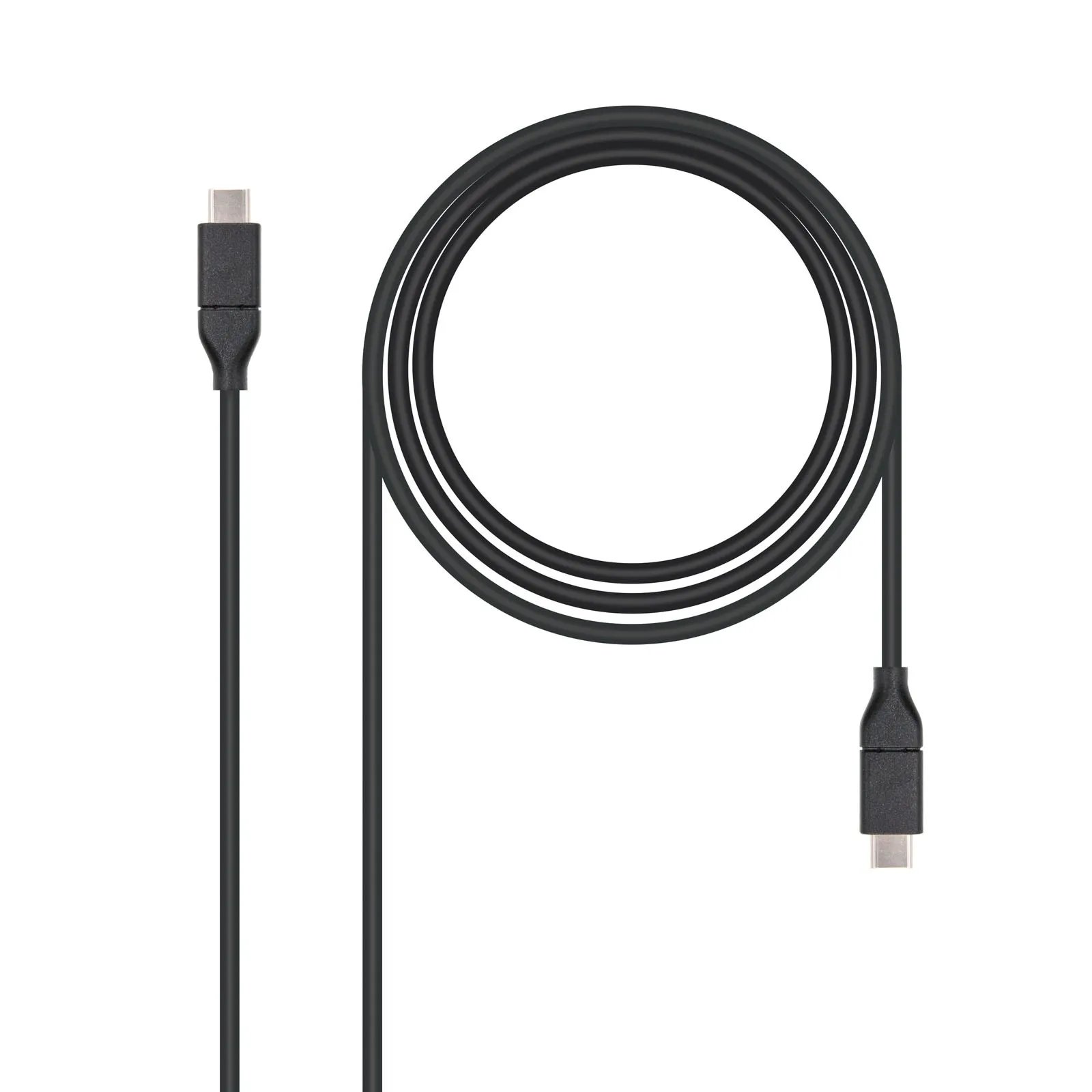Nanocable USB 3.1 1m cavo USB USB 3.2 Gen 2 (3.1 Gen 2) USB C Nero