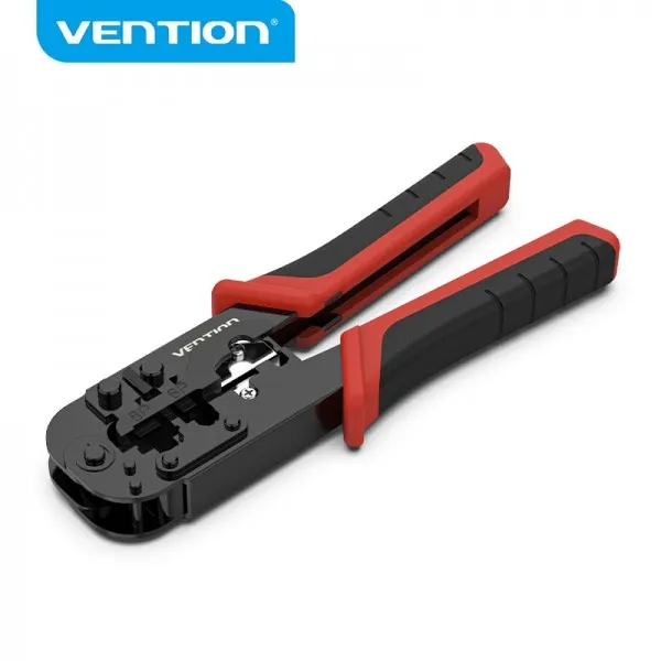 Crimpatrice metallica Vention per RJ45 - Nero e rosso