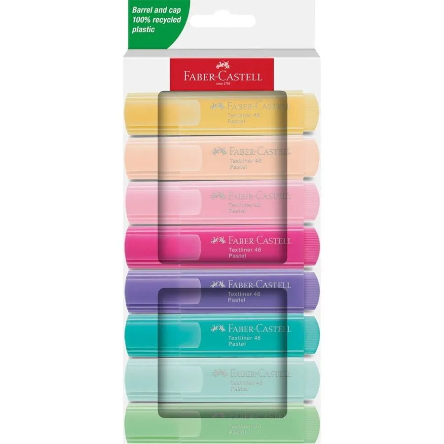 Faber-Castell Textliner 46 Pastell evidenziatore 8 pz Multicolore