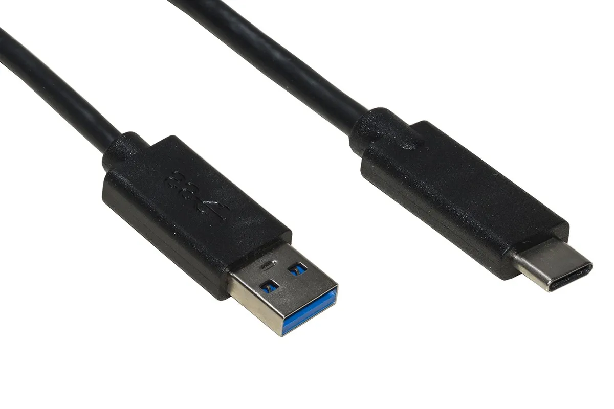 Cavo Usb 3.0 A Maschio - Usb-C Per Ricarica E Scambio Dati In Rame Mt 180