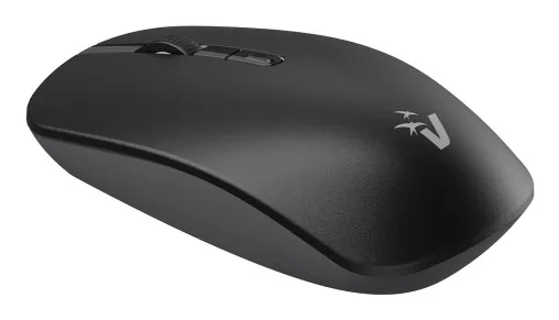 Vultech Mouse Wireless 1600Dpi Nero Click Silenzioso