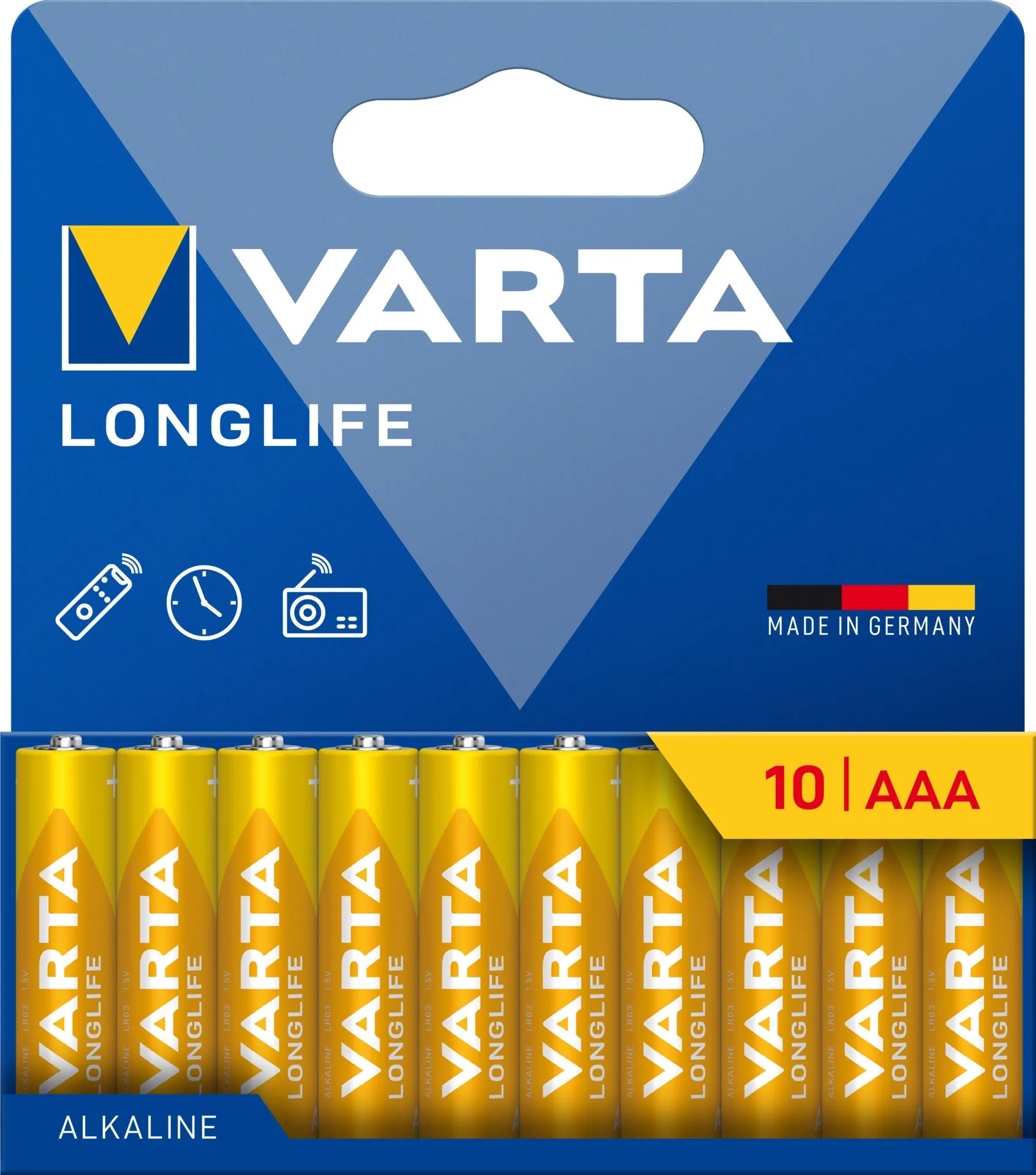 Batteria Ministilo Aaa 15V Lr6 Long Life 10Pz Varta Megapack