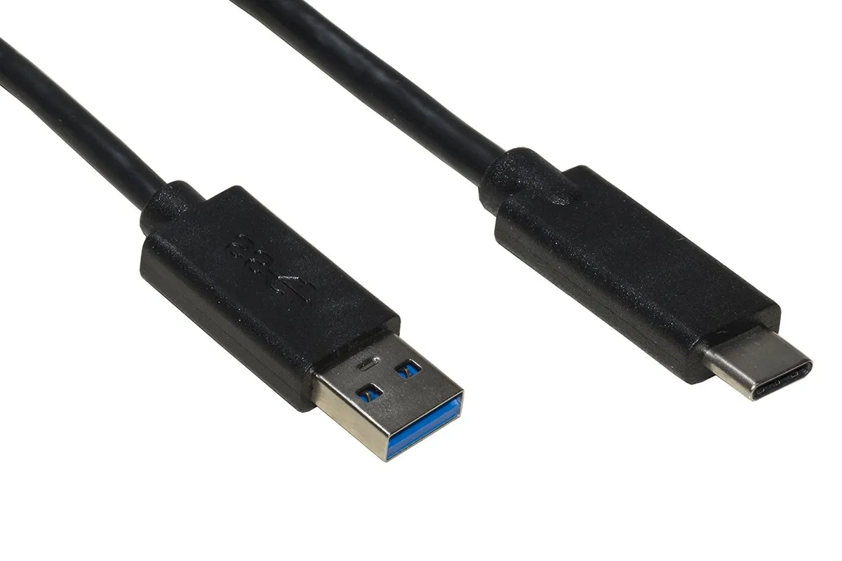 Cavo Usb 3.0 A Maschio - Usb-C Per Ricarica E Scambio Dati In Rame Mt 1
