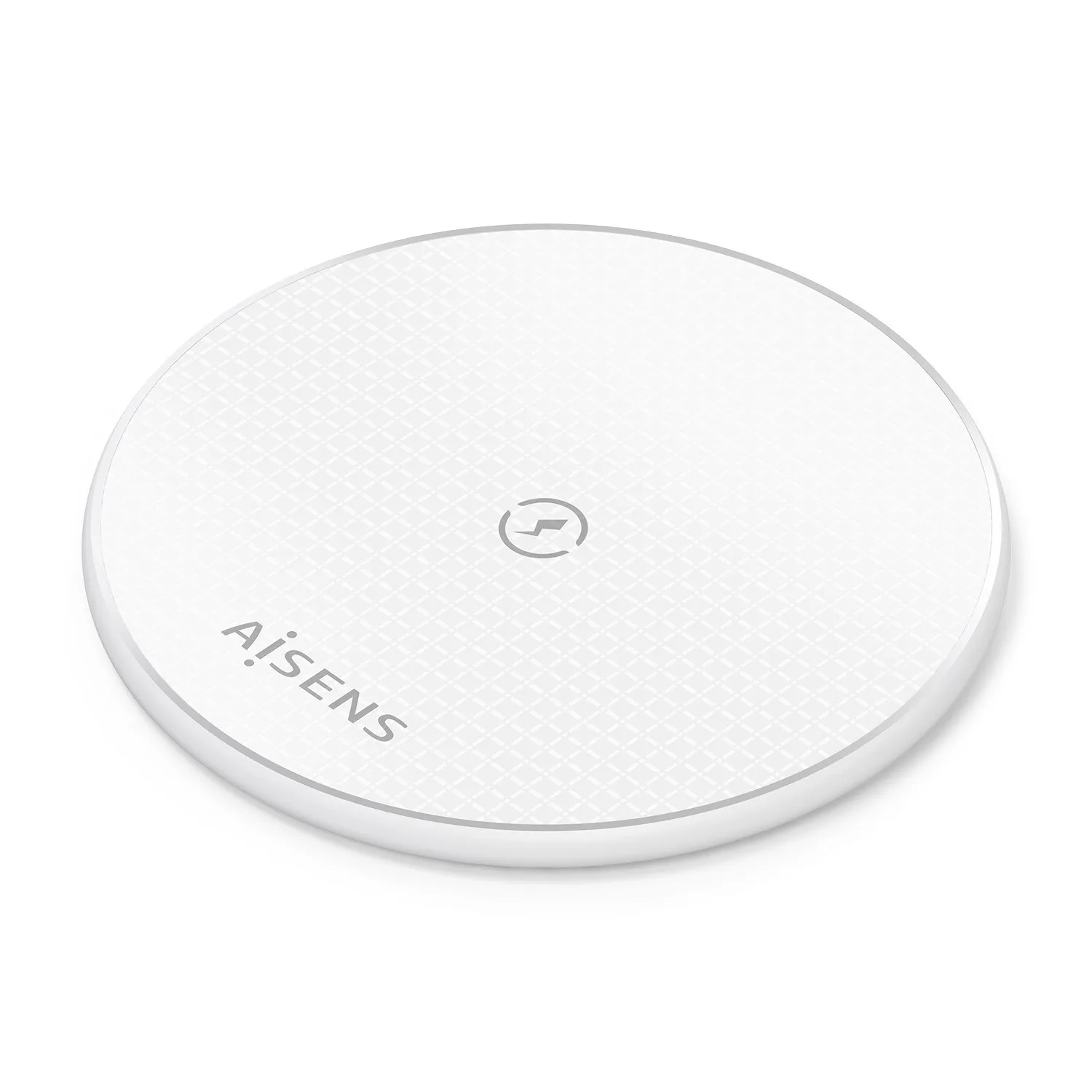 AISENS ASCH-15W1WC057-W Caricabatterie per dispositivi mobili Smartphone Bianco USB Carica wireless Interno