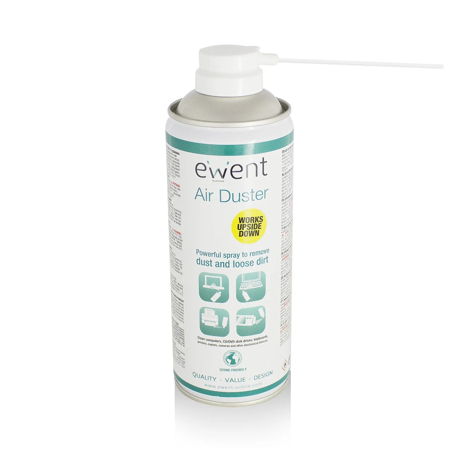 Ewent EW5600 Spray ad Aria Compressa per Pulizia PC Notebook e Dispositivi Elettronici