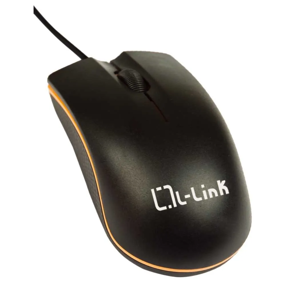 L-Link Raton USB 2.0 - 3 Pulsanti - Uso ambidestro