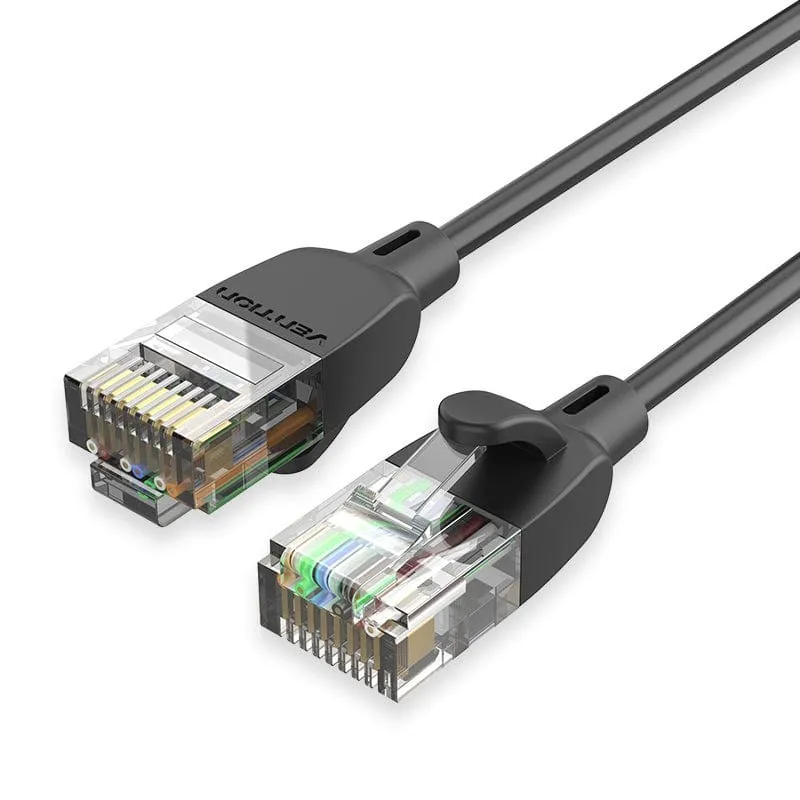 Vention IBIBJ cavo di rete Nero 5 m Cat6a U/UTP (UTP)