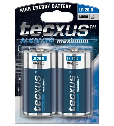 Batterie Alcaline 1.5 Volt Lr20 Torcia Blister 2 Pz.(A Lr20-Bp2)