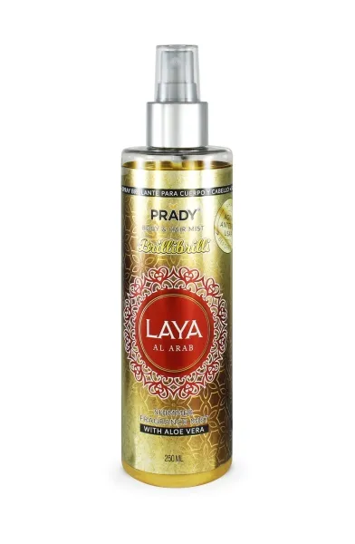 Prady Brilli Brilli Body & Hair Mist Laya Al Arab - Flacone da 250 ml - Flacone spray
