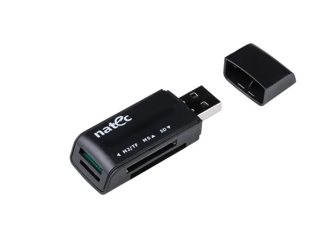 NATEC ANT 3 Mini lettore di schede USB 2.0 Nero