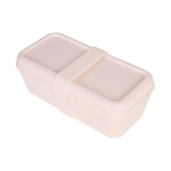 Portapranzo rettangolare Milan Collection 460 da 075 l - Adatto a microonde lavastoviglie e congelatore - Senza BPA - Divisorio interno removibile - Dimensioni 20x10x75 cm - Beige