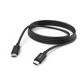 Cavo USB-C Hama - Lunghezza 1 m - Da USB-C a USB-C - 480 Mbit/s - 60 W - Colore nero