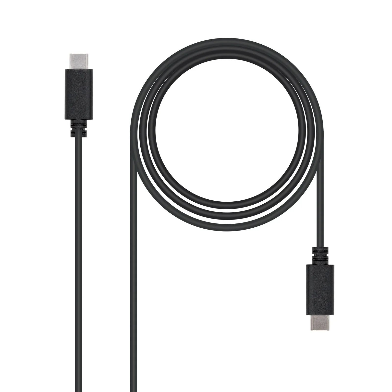 Nanocable USB 2.0 1m cavo USB USB C Nero