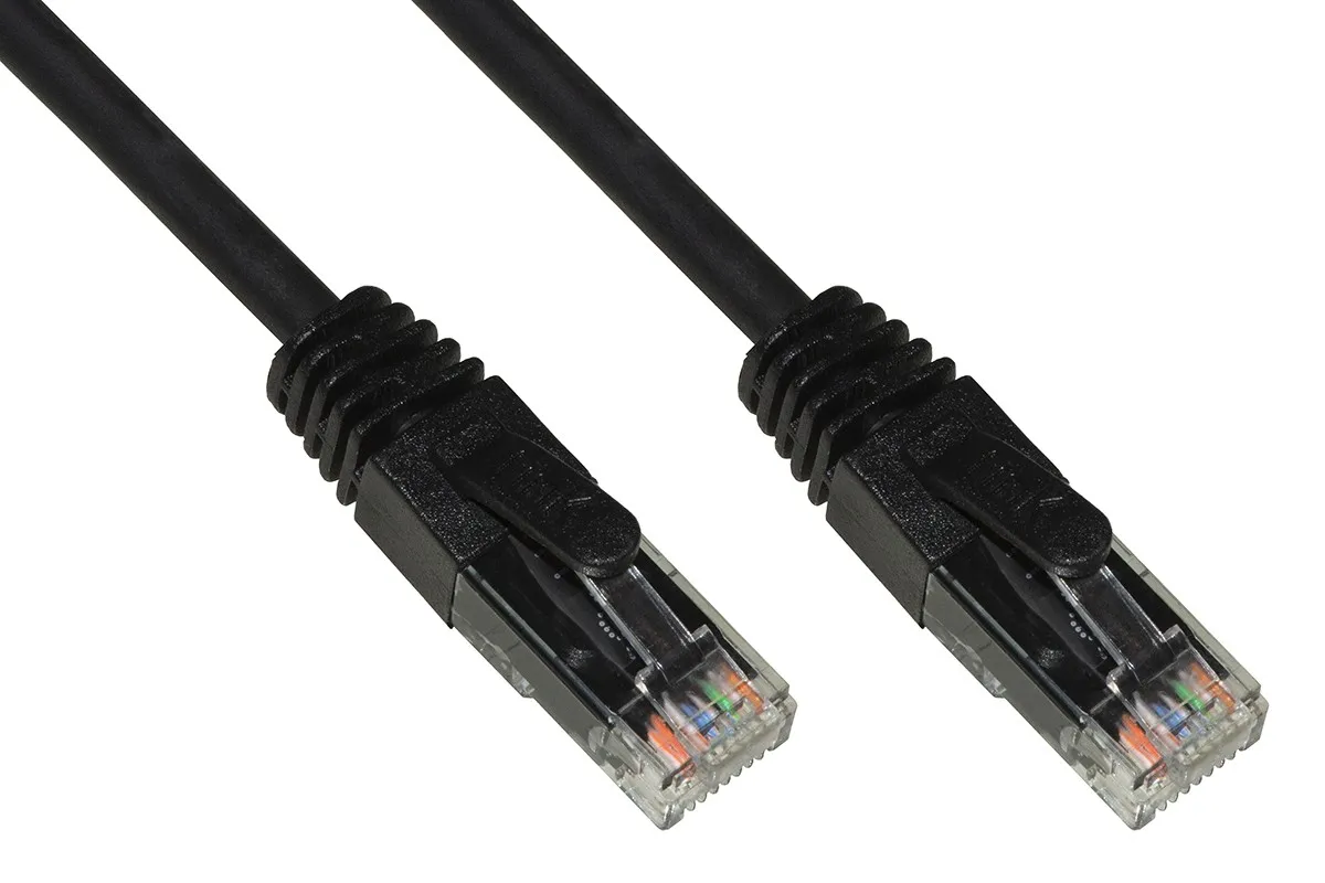 Cavo Rete Categoria 6A Non Schermato Utp Awg24 Colore Nero Halogenfree Mt 15