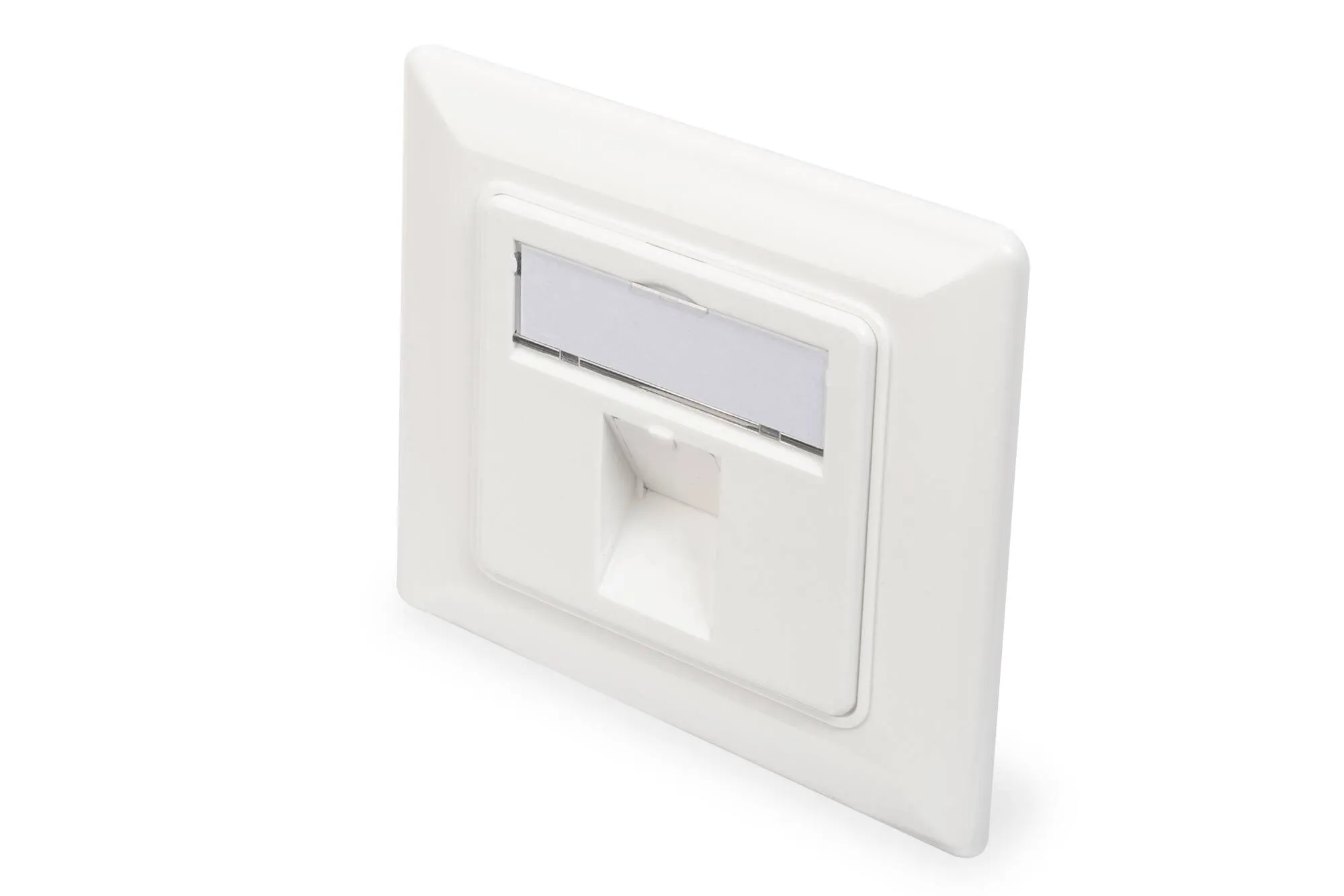 Digitus Scatola Di Derivazione Vuota Per Modulo Keystone Telaio 80 X 80 Mm + Piastra Centrale 50 X 50 Mm