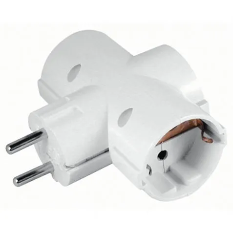 Elbat Adattatore Universale 3 Prese - Protezione Bambino