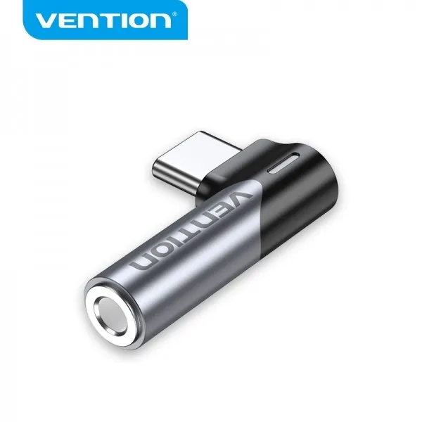 Adattatore Vention USB-C maschio a 35 mm femmina - Grigio alluminio
