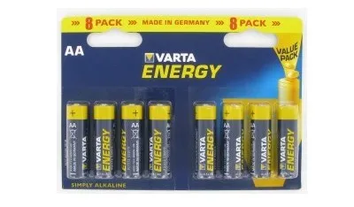 Batteria Stilo Aa Lr03 Energy Megapack 8Pz 15V Varta