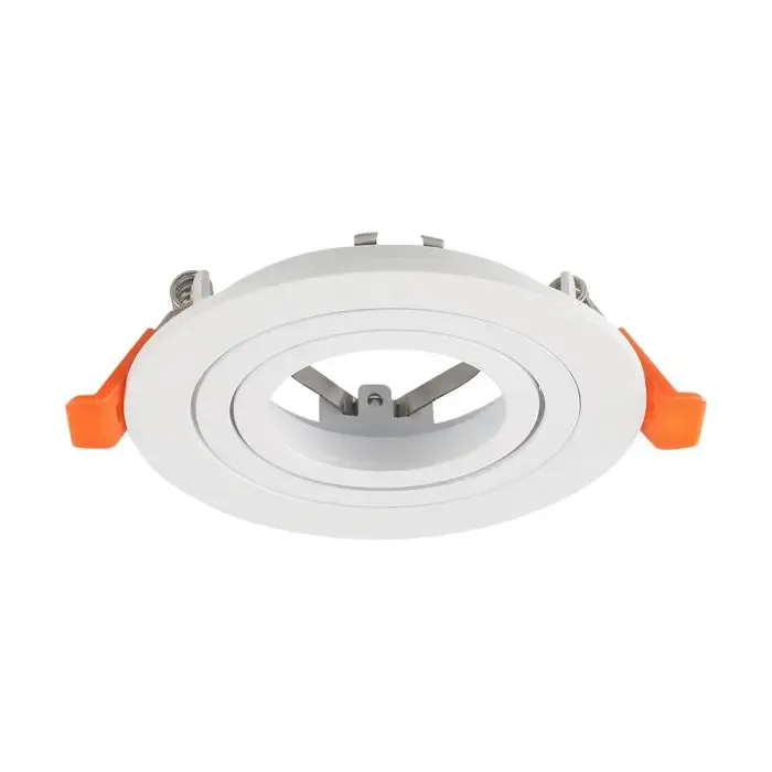 V-TAC Portafaretto LED da Incasso Rotondo GU10 e GU5.3 (MR16) Alluminio Bianco