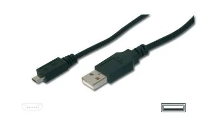 Cavo Di Connessione Micro Usb B - Lunghezza Mt. 3 Schermato