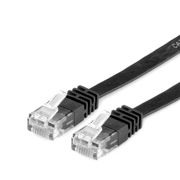 Cavo Rete Utp Cat.6A 3Mt Flat Nero No Schermato Value