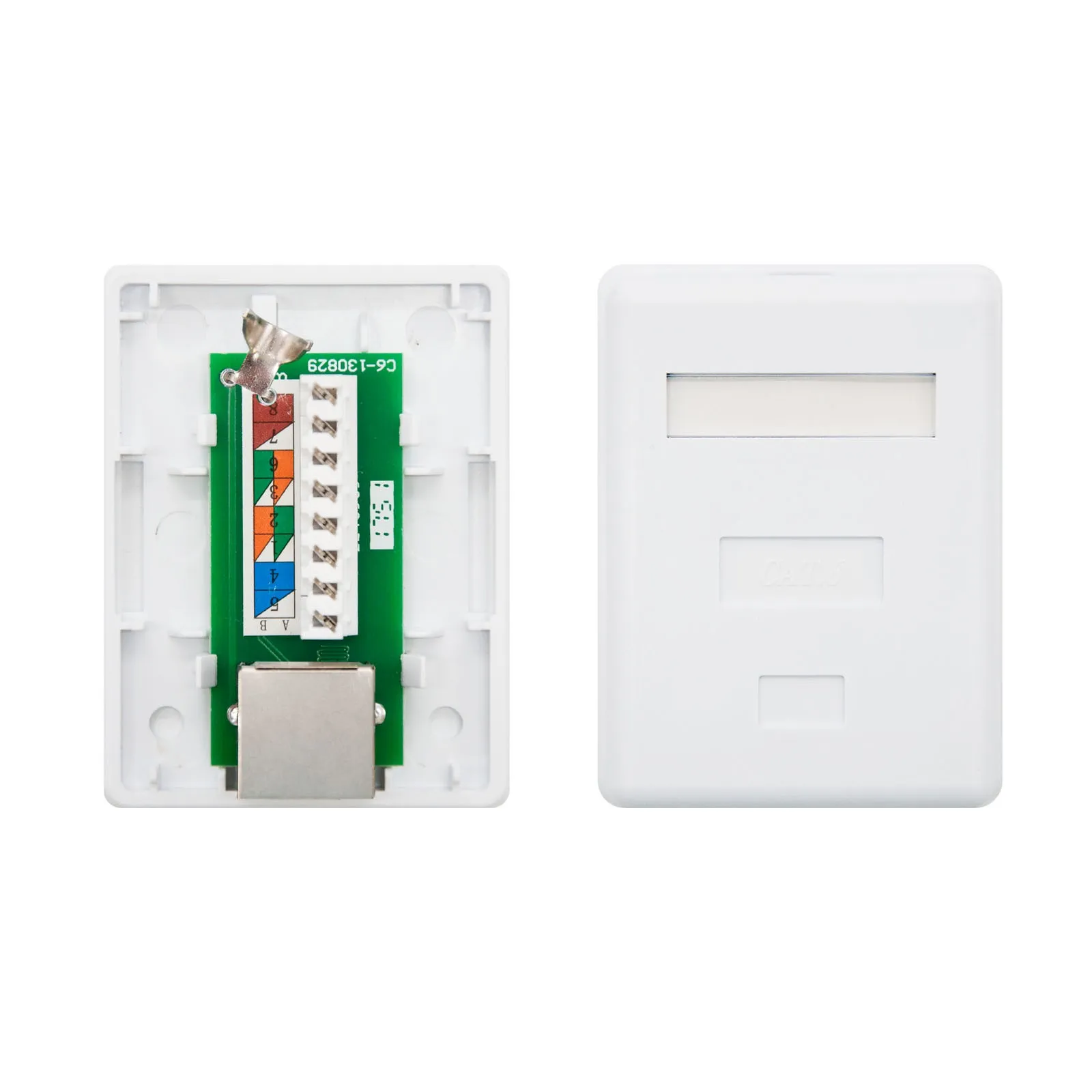 Nanocable 10.21.1601 presa energia RJ-45 Bianco