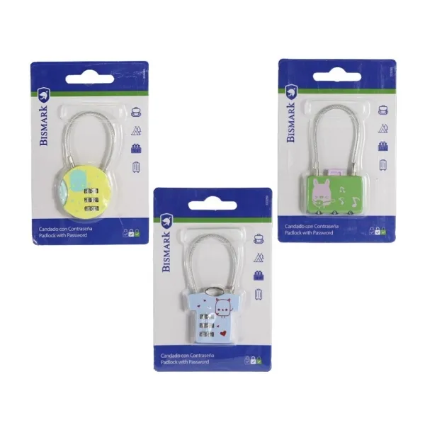 Lucchetto a combinazione Bismark - 3 diversi modelli