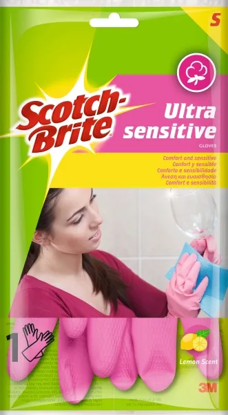 Guanti multiuso Scotch-Brite Ultra-Sensitive - Taglia S - Profumati - Rosa