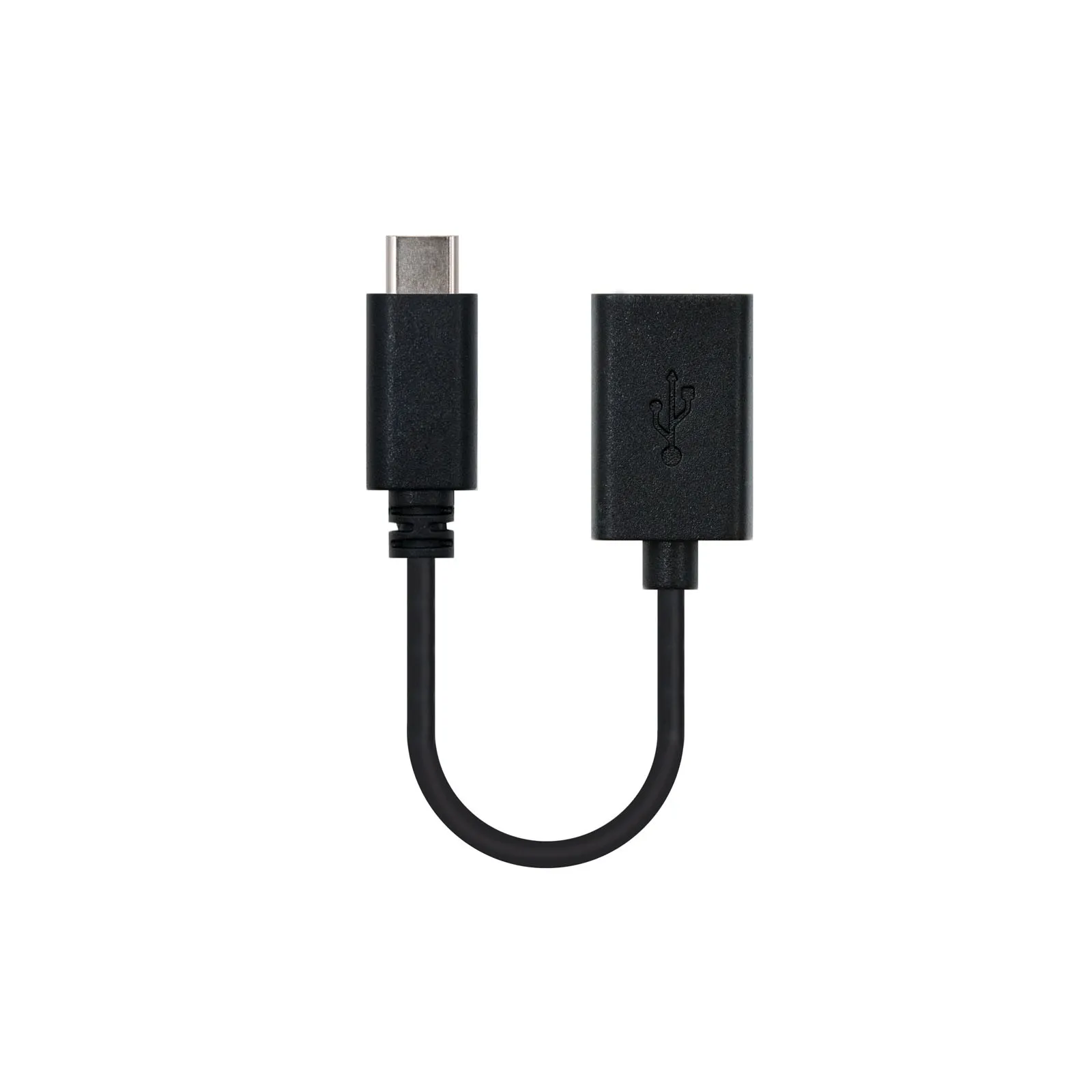 Nanocable USB 2.0 0.15m cavo USB 015 m USB C USB A Nero