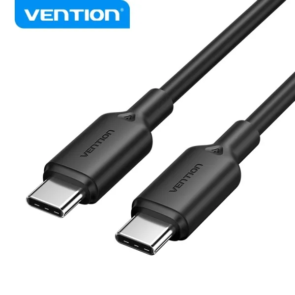 Cavo USB Vention - Connettore nichelato - Potenza 60W - Corrente massima 3A - Colore Nero