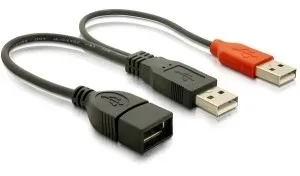 Sdoppiatore Usb A Femmina - 2 X A Maschio 225 Cm Delock